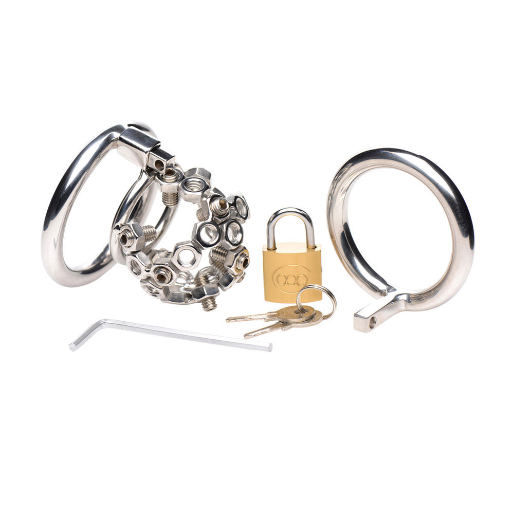 Customizable Spiked Chastity Cage For Punishment